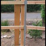Wood Fencing With Steel Posts Images