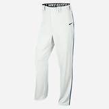 White Baseball Pants Black Piping Images