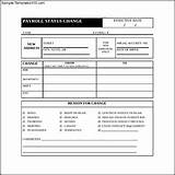 Free Payroll Forms Templates