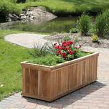 Images of Outdoor Wood Flower Planters