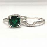 Images of Emerald And White Gold Engagement Rings