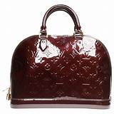 Louis Vuitton Burgundy Patent Leather Handbag Pictures