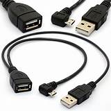 Micro Usb Male To Usb Female Host Otg Cable Pictures