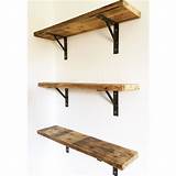 Reclaimed Wood Shelves With Brackets Images