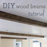 Make Your Own Faux Wood Beams Images