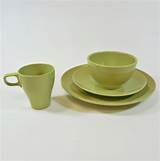 Green Cups And Plates