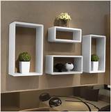 Pictures of White Decorative Floating Shelves