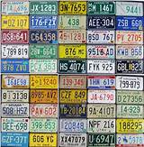 Images of All 50 States License Plates