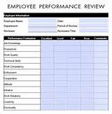Pictures of Employee Review Form Word