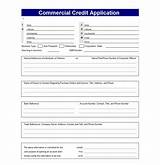 Photos of Customer Credit Application Template
