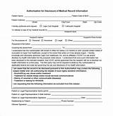 Sample Medical Records Request Form Pictures