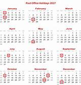 Postal Office Holidays 2016