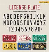 Font License Plate Images