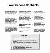 Pictures of Lawn Care Contract