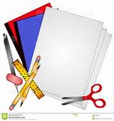 Pictures of School Supplies Clipart