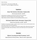 Resume Builder Examples Pictures