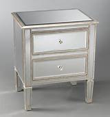 Silver And Glass Nightstands Images