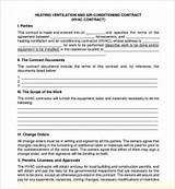 Sample Hvac Service Agreements