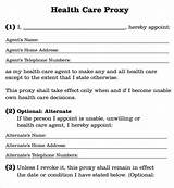 Pictures of Power Of Attorney And Health Care Proxy