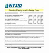 Training Evaluation Form Photos