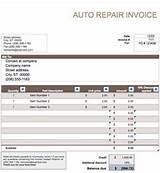 Invoice Template For Car Repair