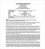 Images of Truck Trailer Rental Agreement Form