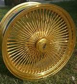 Images of All Gold Wire Wheels For Sale