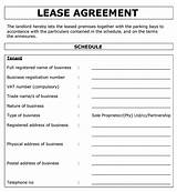 Lease Agreement Commercial Template Photos
