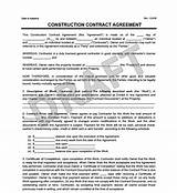 Example Contracts For Contractors Images