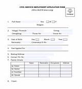 Photos of Application Form For Civil Service