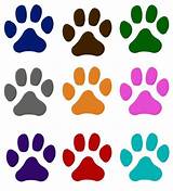 Paw Print Sticker Pictures