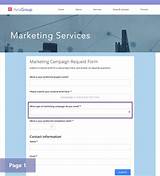 Marketing Project Request Form Template Images