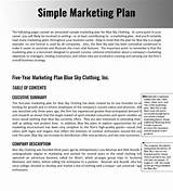 One Page Marketing Plan Pdf Photos
