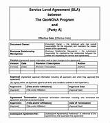 Accounting Service Level Agreement Template Pictures