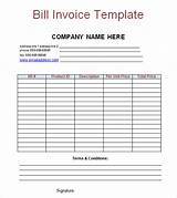 Photos of Contractors Billing Invoice