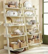 Decorating A Ladder Shelf Photos