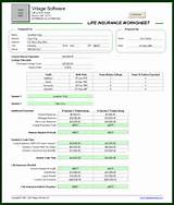 Pictures of Life Insurance Needs Analysis Worksheet