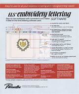 Brother Els Embroidery Lettering Monogramming Software Pictures