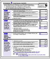 Irs Earned Income Credit Worksheet Photos
