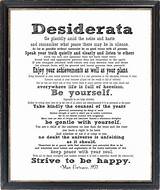 Pictures of Desiderata Quotes
