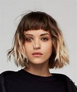 Short Hair With Long Side Bangs Images