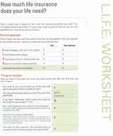 Life Insurance Needs Analysis Worksheet Photos