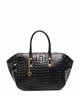 Images of Black Alligator Handbag
