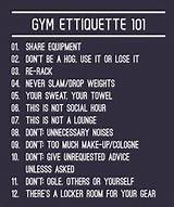 Images of Gym Equipment Etiquette