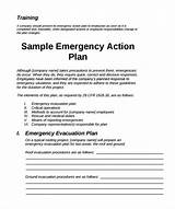 Emergency Procedures In The Workplace Template Pictures