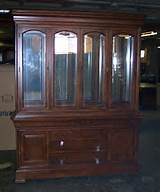 Images of Used Cherry Wood China Cabinet