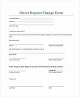 Direct Deposit Payroll Forms