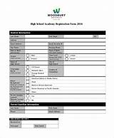 High School Enrollment Form Images