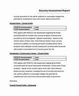 Pictures of Example Of Security Assessment Report