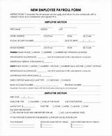 New Employee Payroll Forms